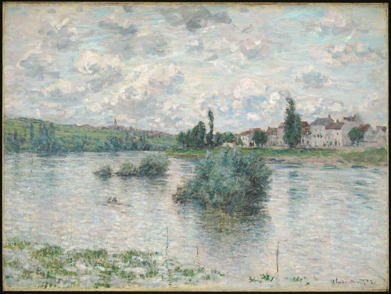 วิวแม่น้ําแซนที่ Lavacourt W540 - Claude Monet