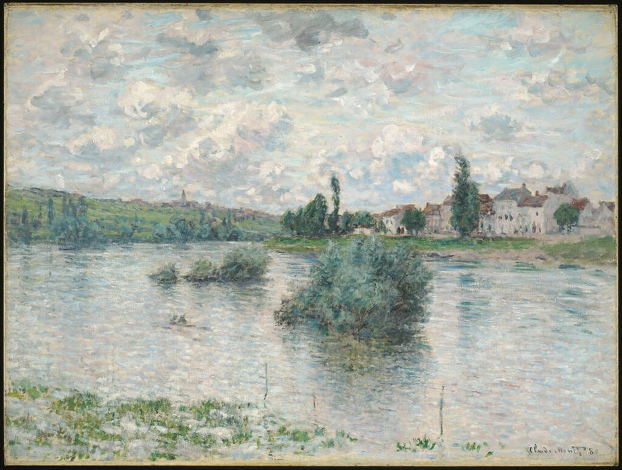 วิวแม่น้ําแซนที่ Lavacourt W540 - Claude Monet