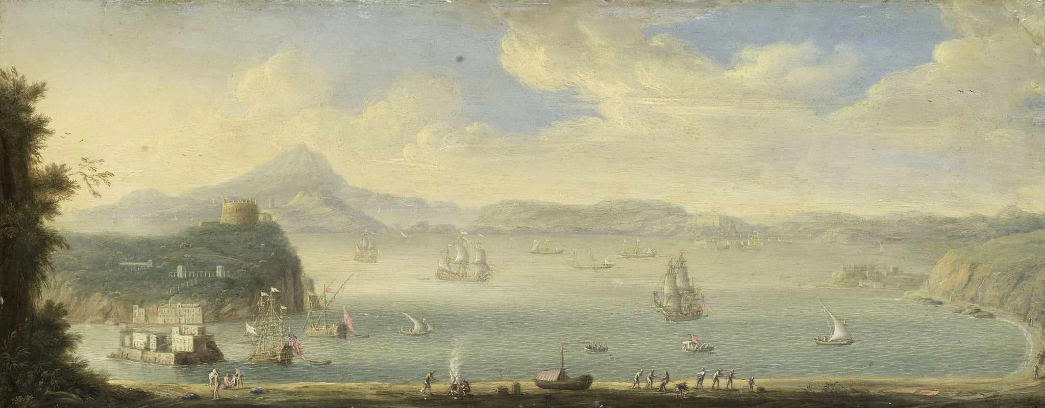 Vue sur le golfe de Naples - Caspar van Wittel