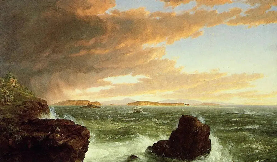 วิวอ่าว Frenchman จากเกาะ Mont Désert หลังพายุ - Thomas Cole