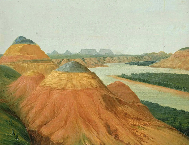 วิวแม่น้ำมิสซูรี่ตอนบนที่มองเห็น Big Bend - จอร์จ แคทลิน