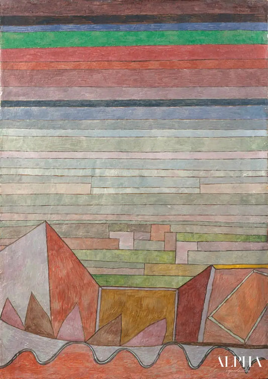 Vue sur le pays fertile - Paul Klee - Reproductions de tableaux et peintures haut de gamme