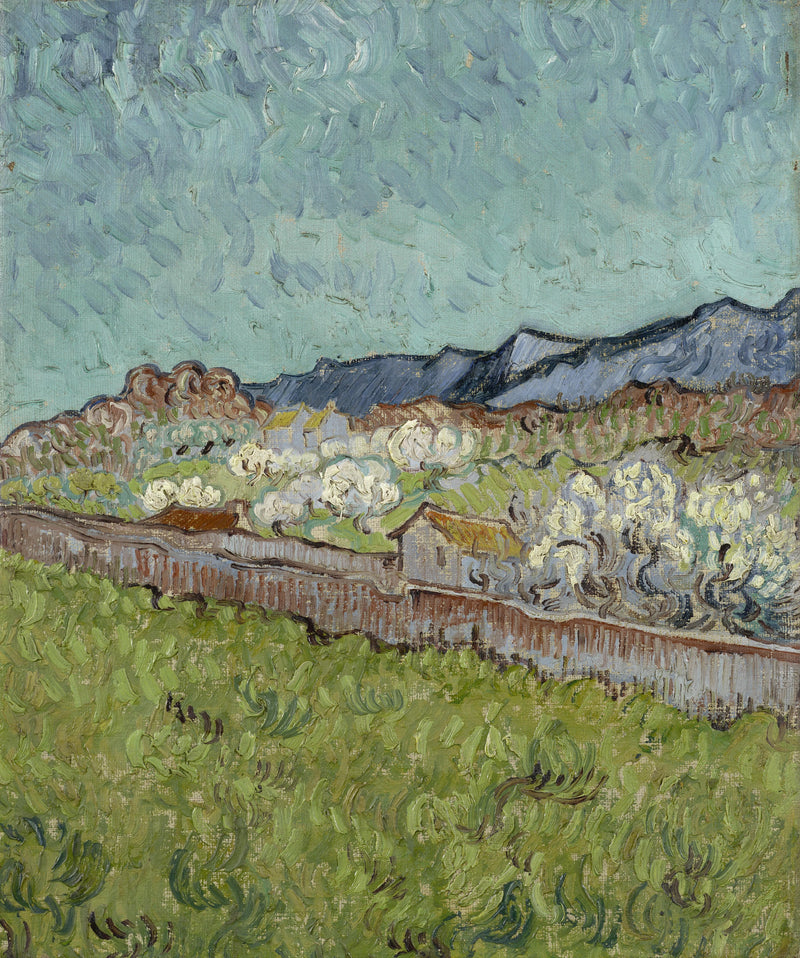 วิวภูเขาแอลปิลส์ - Vincent van Gogh