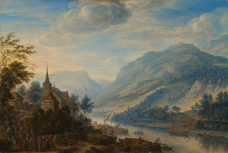 Vue sur le Rhin près de Reineck - Herman Saftleven II