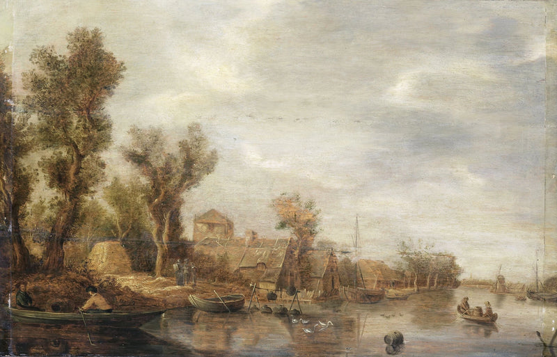 Vue sur la rivière - Artiste inconnu du Rijksmuseum