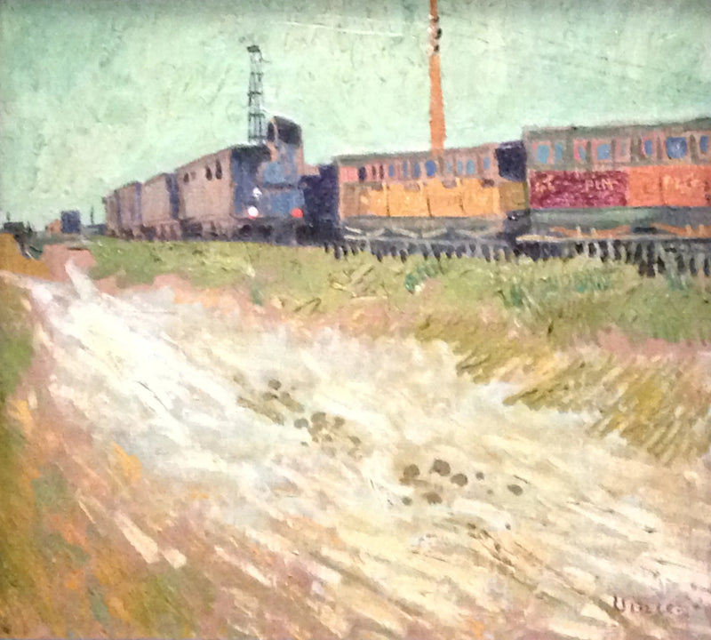 รถไฟบรรทุกสินค้าที่อาร์ลส์ - Vincent van Gogh