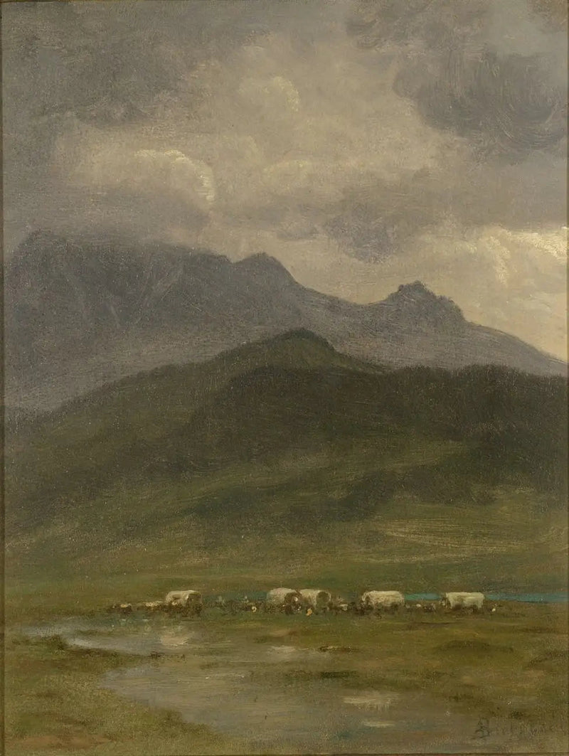 รถบรรทุกคลุมหลังคา - Albert Bierstadt