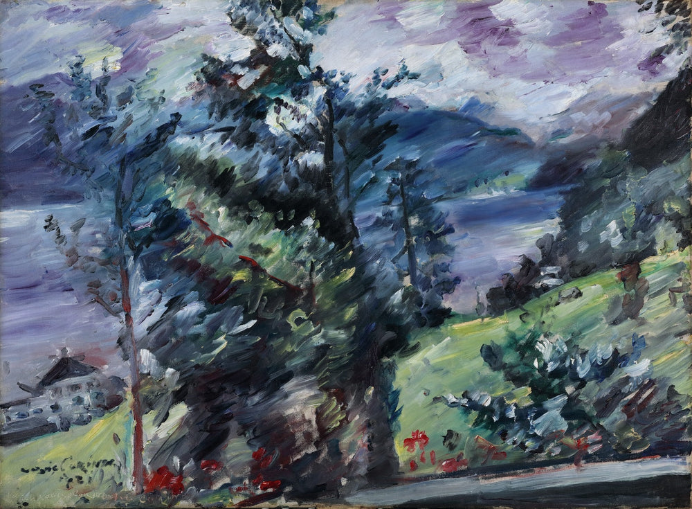 Walchensee, Blick auf den Wetterstein - Lovis Corinth image 1 reproduction d’œuvre d’art à l’huile