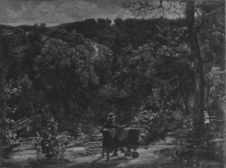 Waldlandschaft (Umkreis) - John Constable image 1 copie peinte à la main à l’huile