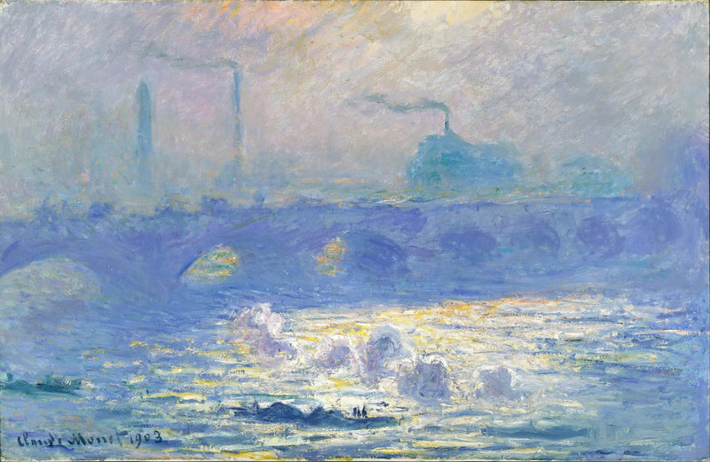 สะพานวอเตอร์ลู, ผลของแสงแดด - Claude Monet