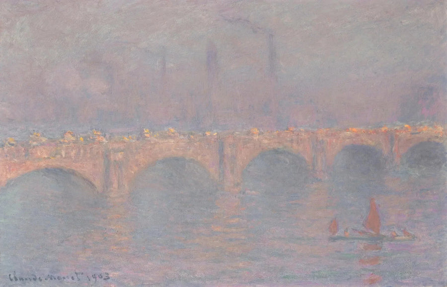 สะพานวอเตอร์ลู, แสงแดดจาง - Claude Monet