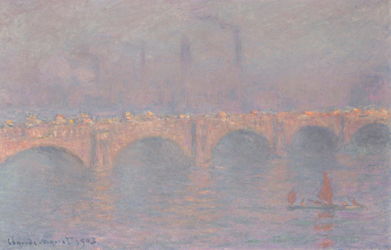 สะพานวอเตอร์ลู, แสงแดดจาง - Claude Monet