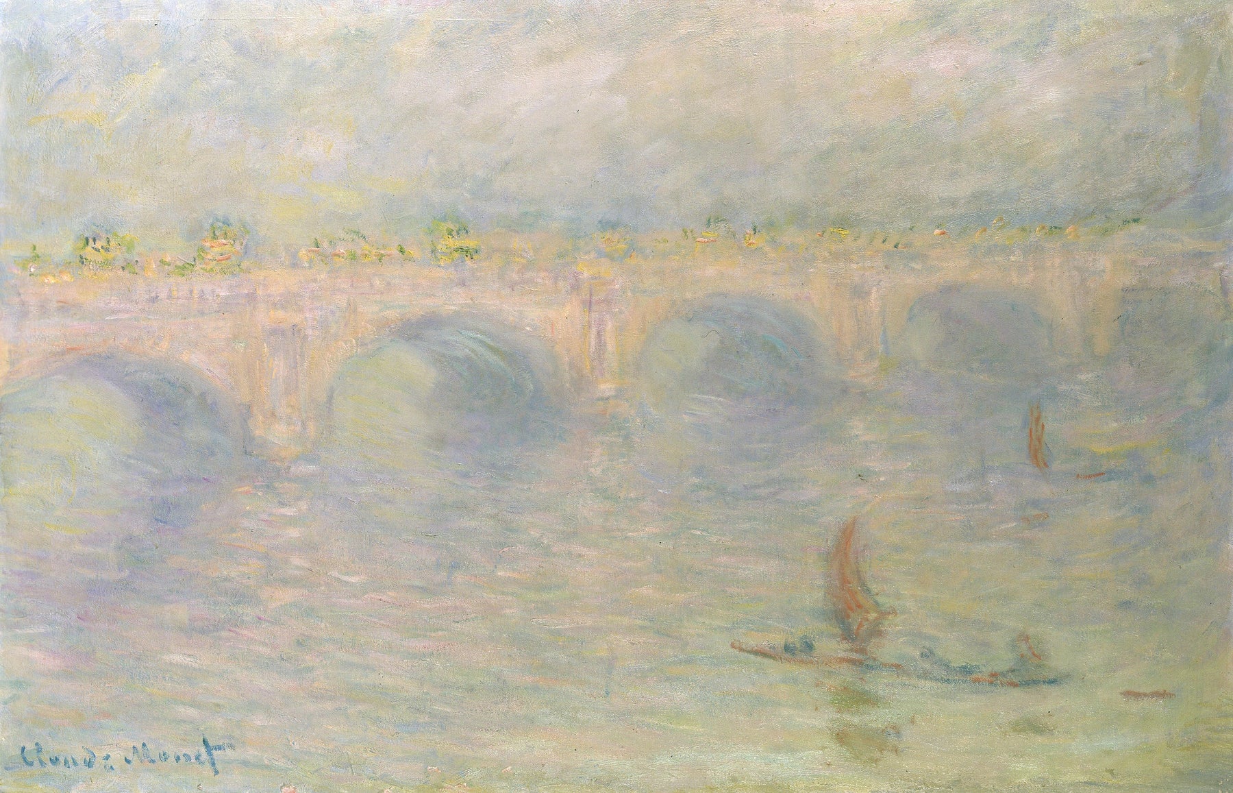 Waterloo Bridge, London, Sun Effect de Claude Monet, 1899–1901 – Fondation Bührle 74, W1593