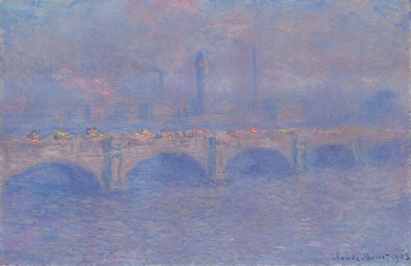 สะพานวอเตอร์ลู, ผลกระทบของแสงแดด - Claude Monet