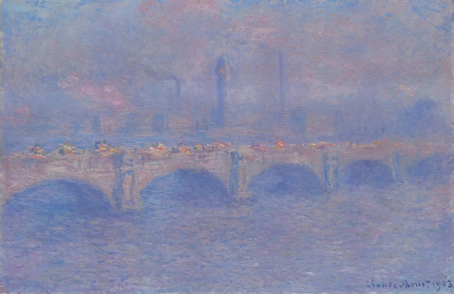 สะพานวอเตอร์ลู, ผลกระทบของแสงแดด - Claude Monet