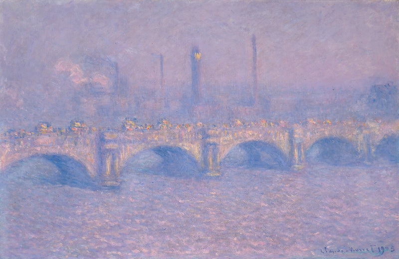 สะพานวอเตอร์ลู, แสงแดดจาง - Claude Monet