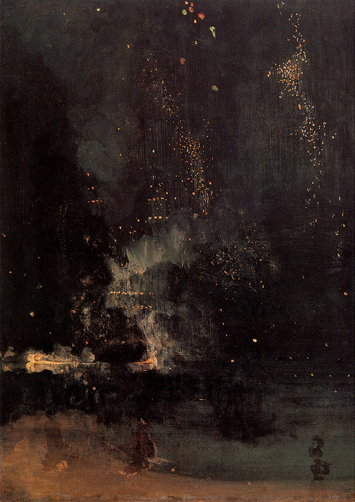 Nuit en noir et or : la fusée qui retombe - James McNeill Whistler