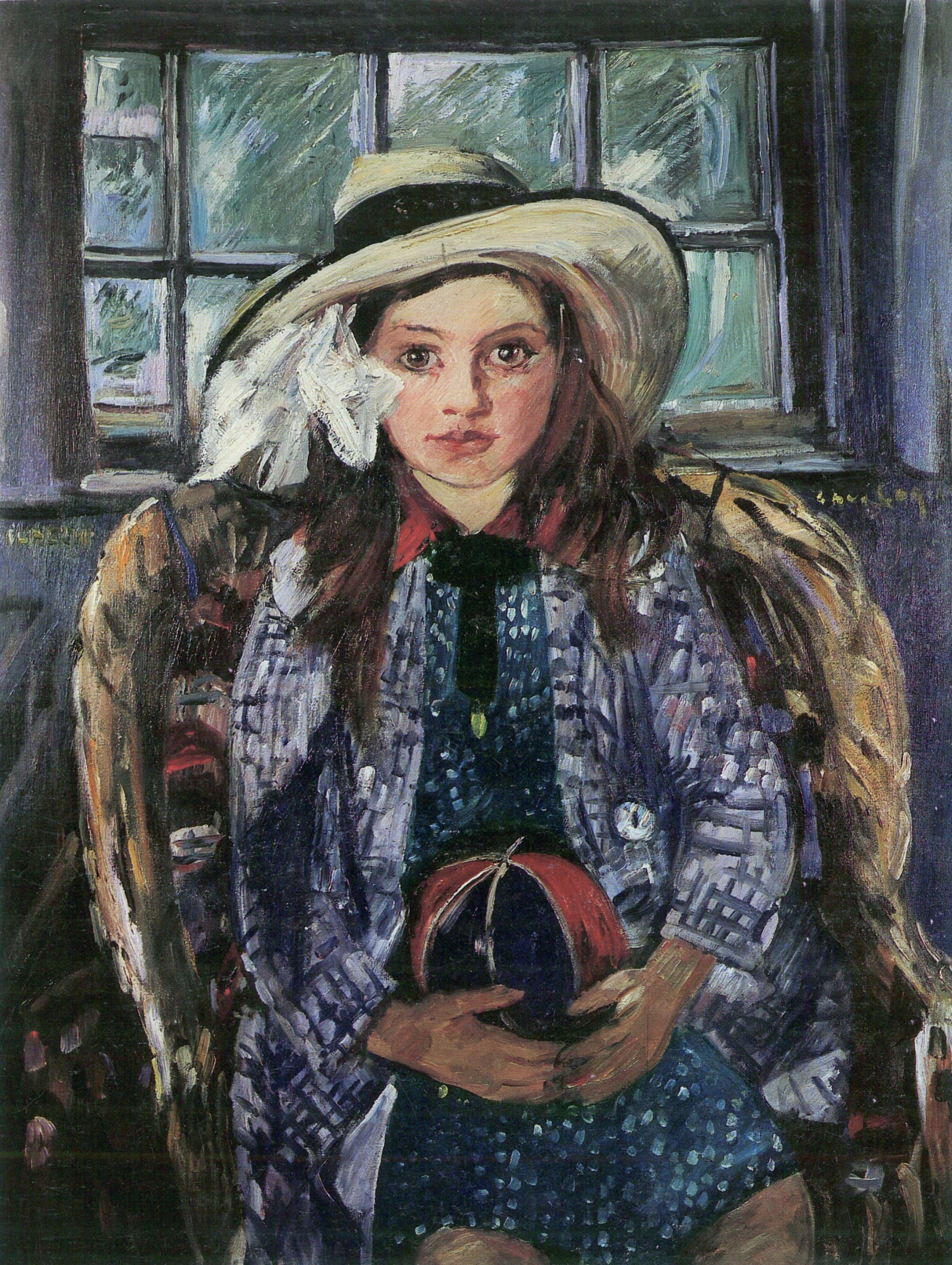 Wilhelmine avec Ball - Lovis Corinth image 1 reproduction de peinture à l’huile