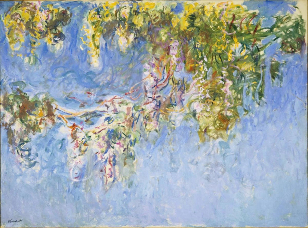 Wisteria de Claude Monet, 1919–1920 – Allen Memorial Art Museum, Wildenstein 1909