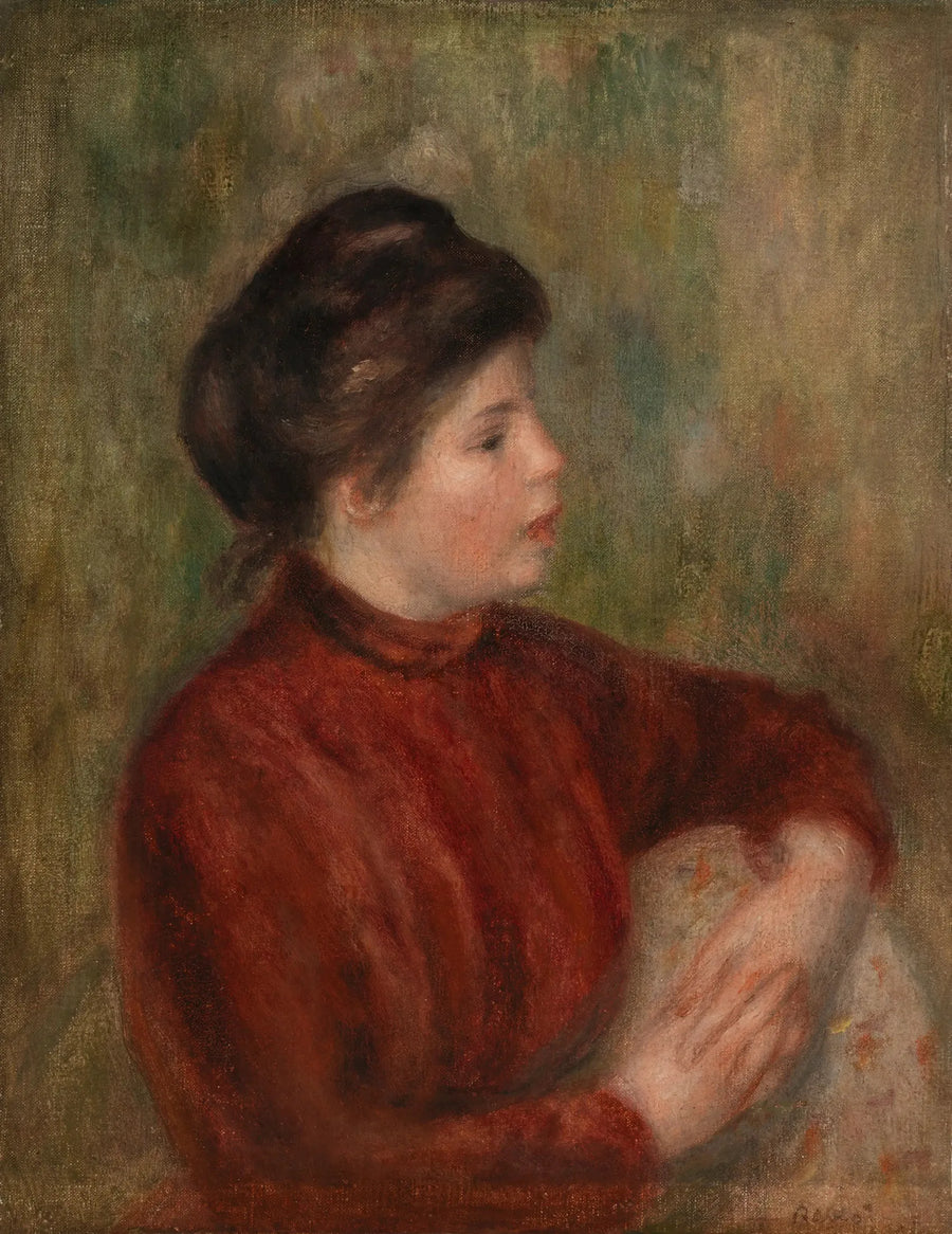 ผู้หญิงพิงเก้าอี้ (Femme appuyée sur une chaise) - ปิแอร์-ออฌ ส Renoir