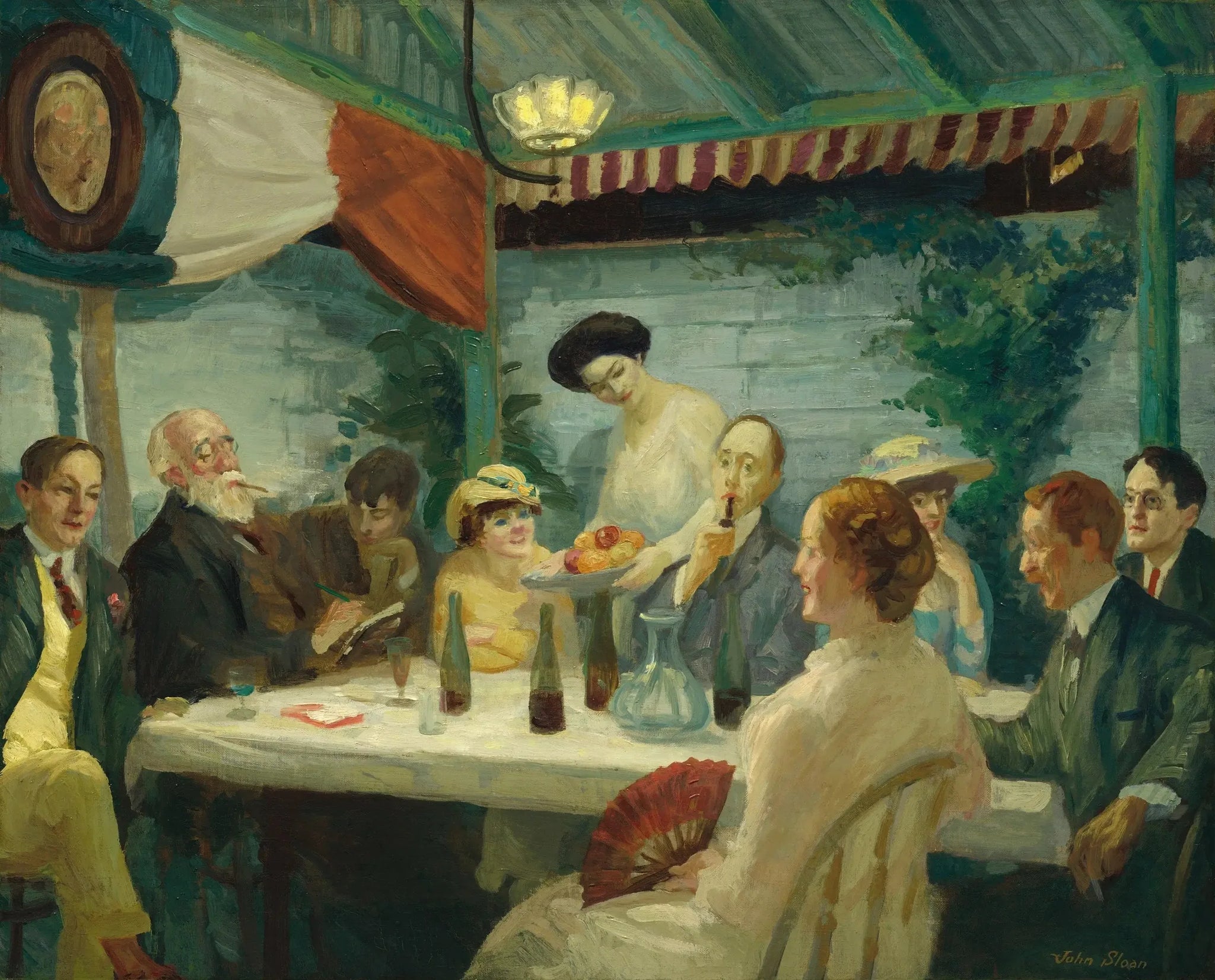 Yeats chez Petitpas - John Sloan image 1 copie peinte à la main à l’huile