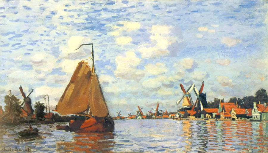 La Zaan ใน Zaandam W172 - Claude Monet